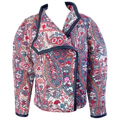Isabel Marant Resort 2021 Jenolia Size 38 / 6 - 8 Cotton Puffer Biker Jacket