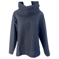 Issey Miyake Autunno 2020 Nero Avant Garde - Maglia a maniche lunghe con collo a cappuccio