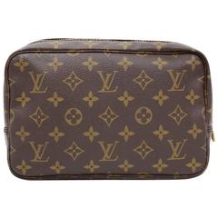 LOUIS VUITTON Vintage CASE MAKE UP Cosmetic Bag Rare Braided