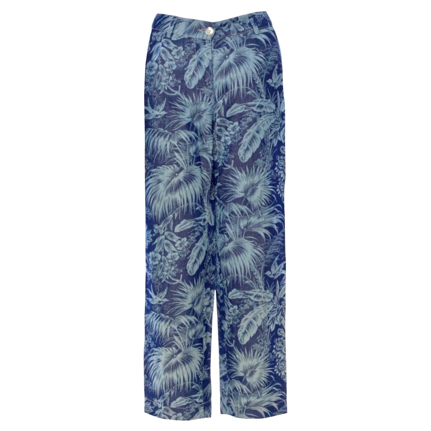 NEU F.R.S For Restless Sleepers FRS Bedruckte Hose aus Leinenmischung XS