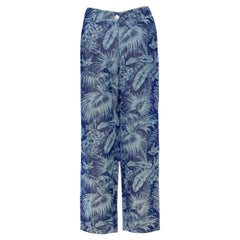 NEW F.R.S For Restless Sleepers FRS Linen Blend Printed Pants XS