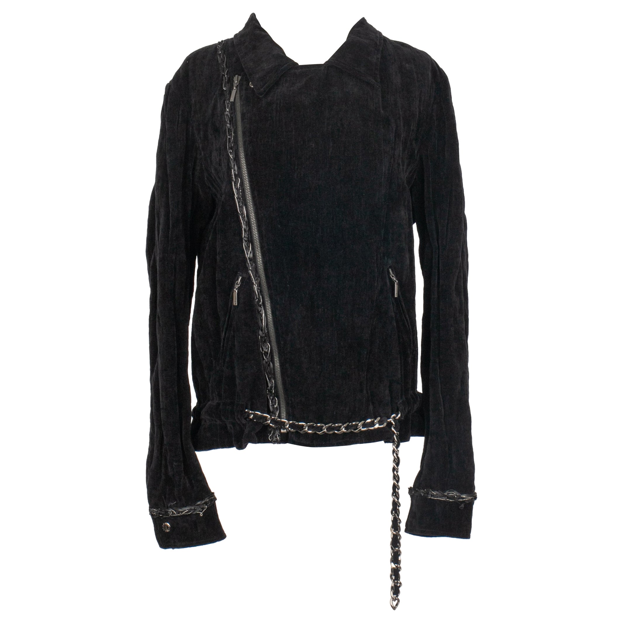 Veste en velours noir pour homme de Chanel en vente