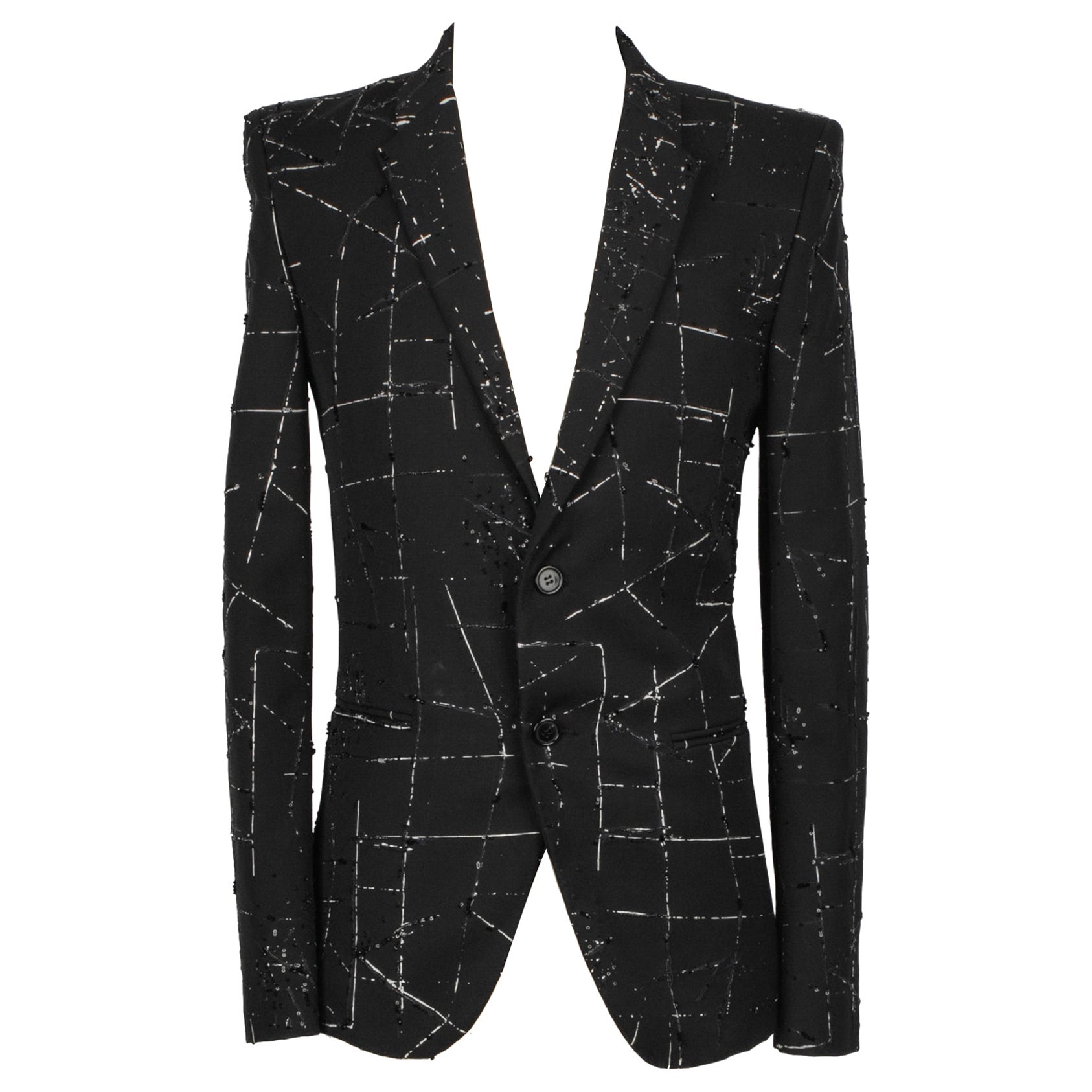 Saint Laurent Men's Black Suit Jacket For Sale
