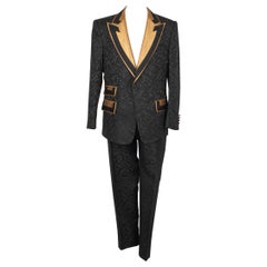 Traje Dolce & Gabbana Tejido Brocado Negro
