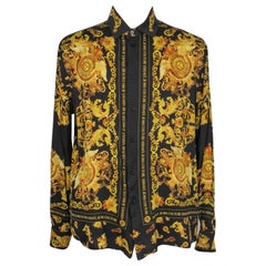 Camicia uomo Versace stampata con toni dorati