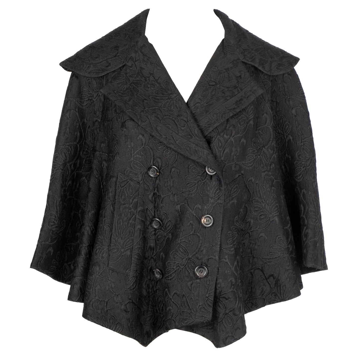 John Galliano Silk and Wool Short Jacket With A Silk Lining For Sale