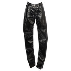 Paco Rabanne Black Vinyl Pants, 2021