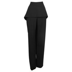 Pantaloni neri in misto lana di Balenciaga