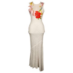 Christian Dior White Mesh Dress, 2000s