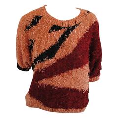 1980s Orange Red Black Vintage Shirt 9
