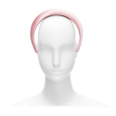 PRADA Bandeau bouffant surdimensionné en satin rose pâle Alice