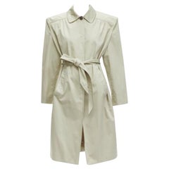 BALENCIAGA Demna 2017 Runway boxy oversize trench-coat avec ceinture à l'épaule FR34 XS
