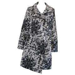 Desigual Black White Cotton Coat 10