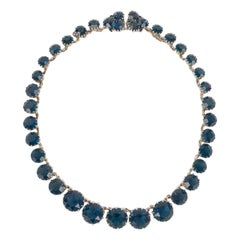 Vintage Christian Dior Silvery Metal Necklace, 1962