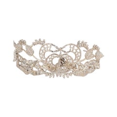 Crown Unknown Silvery Metal Head Jewelry
