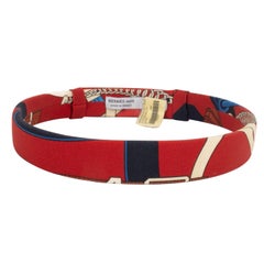 Hermès Silk Jersey Headband with the Mistinguette Design