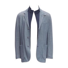 Veste blazer bleue à poches détachables 2 en 1 LORO PIANA, M
