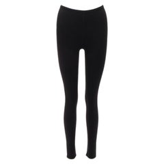 ALAIA Schwarze Wollmischung Minimal Classic Soft Skinny Lange Leggings FR38 M