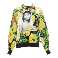 LOUIS VUITTON David Sims 2022 Maglione con ritratto floreale jacquard XS