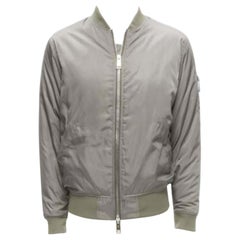KITH grey nylon two way zipper arm pocket classic MA1 bomber jacket M