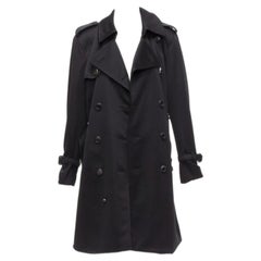 MASTERMIND JAPAN Aquascutum Limited Edition trench noir avec tête de mort en cristal IT36 XXS