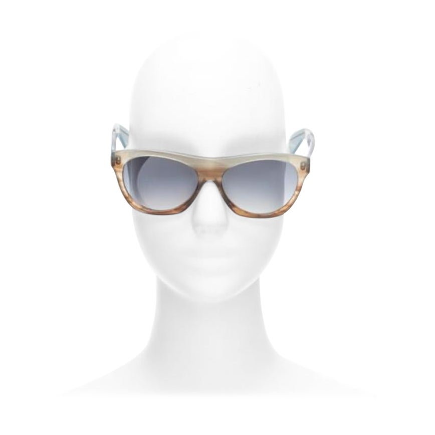 CUTLER AND GROSS 0164 Obtur blue brown gradient frame blue lens sunglasses For Sale