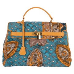 Donatella Brunello Bag Made of a Gucci Foulard Printed with Flower Patterns