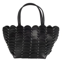 Paco Rabanne Schwarze Ledertasche