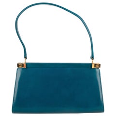 Sac en cuir bleu de Charles Jourdan