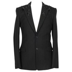Givenchy Black Wool Mid-length Men's Coat
