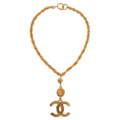 Chanel CC Golden Metal Necklace, 1990s