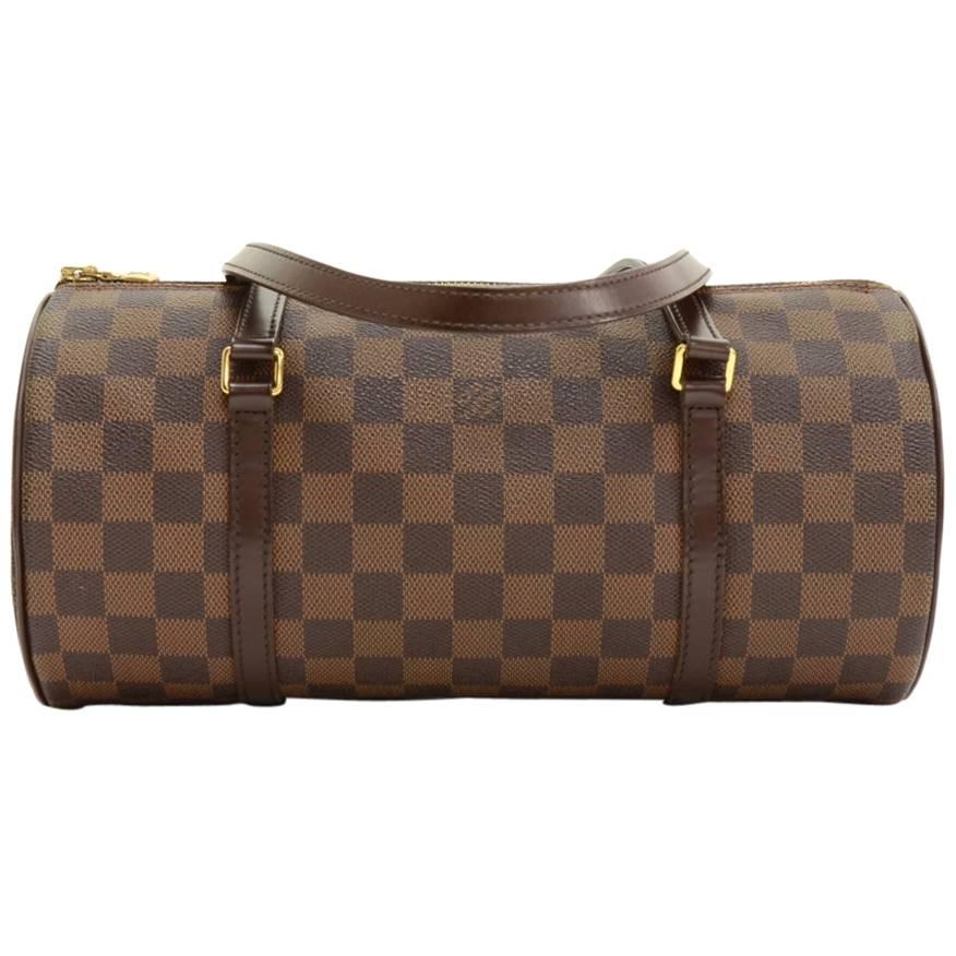 Louis Vuitton Papillon 30 Ebene Damier Canvas Hand Bag