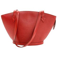 Louis Vuitton Saint Jacques PM Red Epi Leather Shoulder Bag