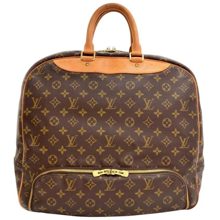 Louis Vuitton Evasion Monogram Canvas Large Travel Hand Bag at 1stDibs