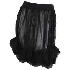 Black See Through Vintage Skirt