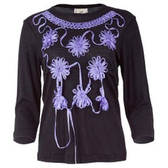 TAO Comme Des Garçons Ribboned Flower Applique T-Shirt