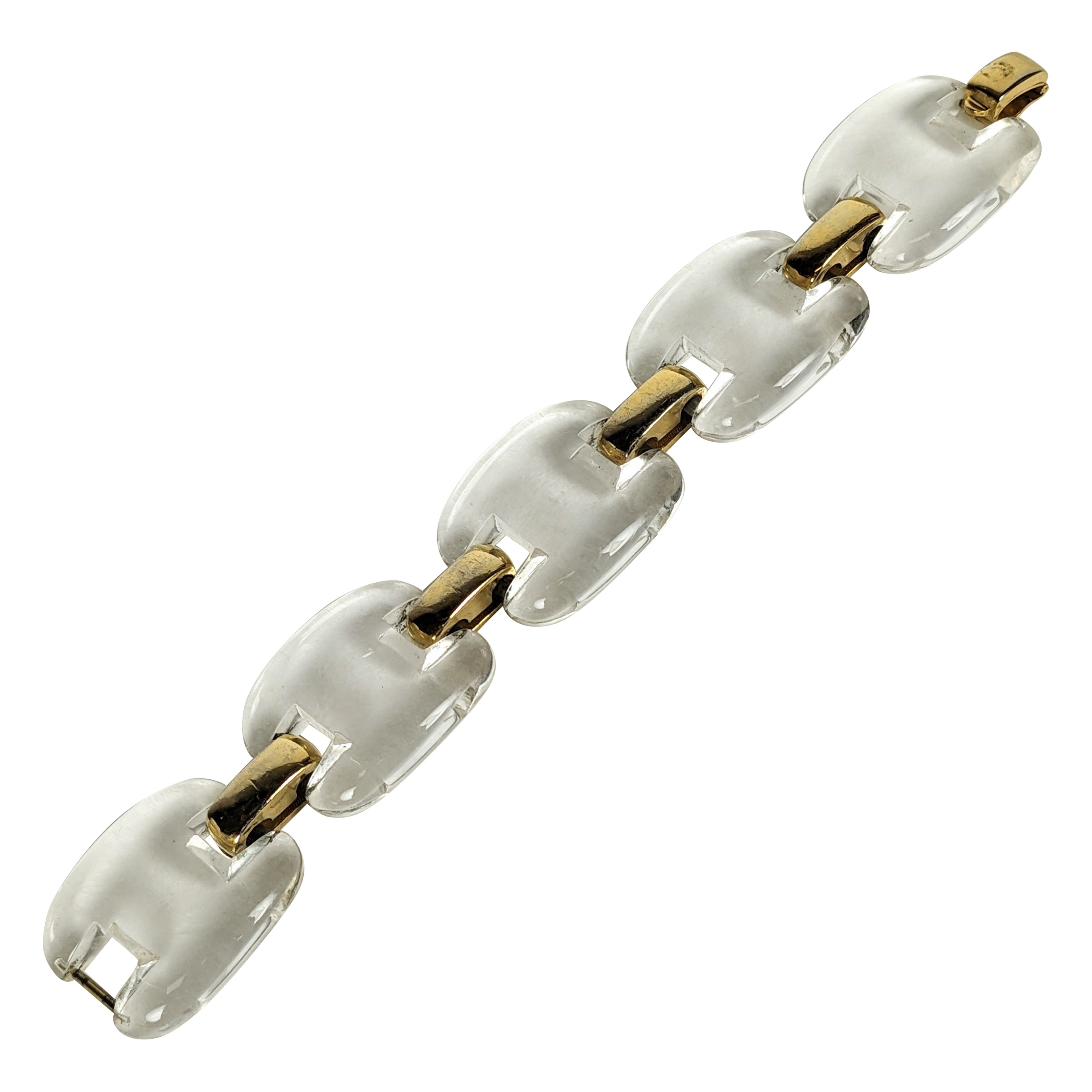 Trifari Lucite Link Modernist Bracelet