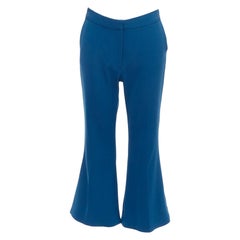 STELLA MCCARTNEY 2016 100% Wolle blau Schlaghosen IT38 XS
