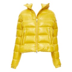 MONCLER GENIUS - Traversin rembourré en duvet d'oie jaune Pierpaolo Piccioli - taille US 0 XS
