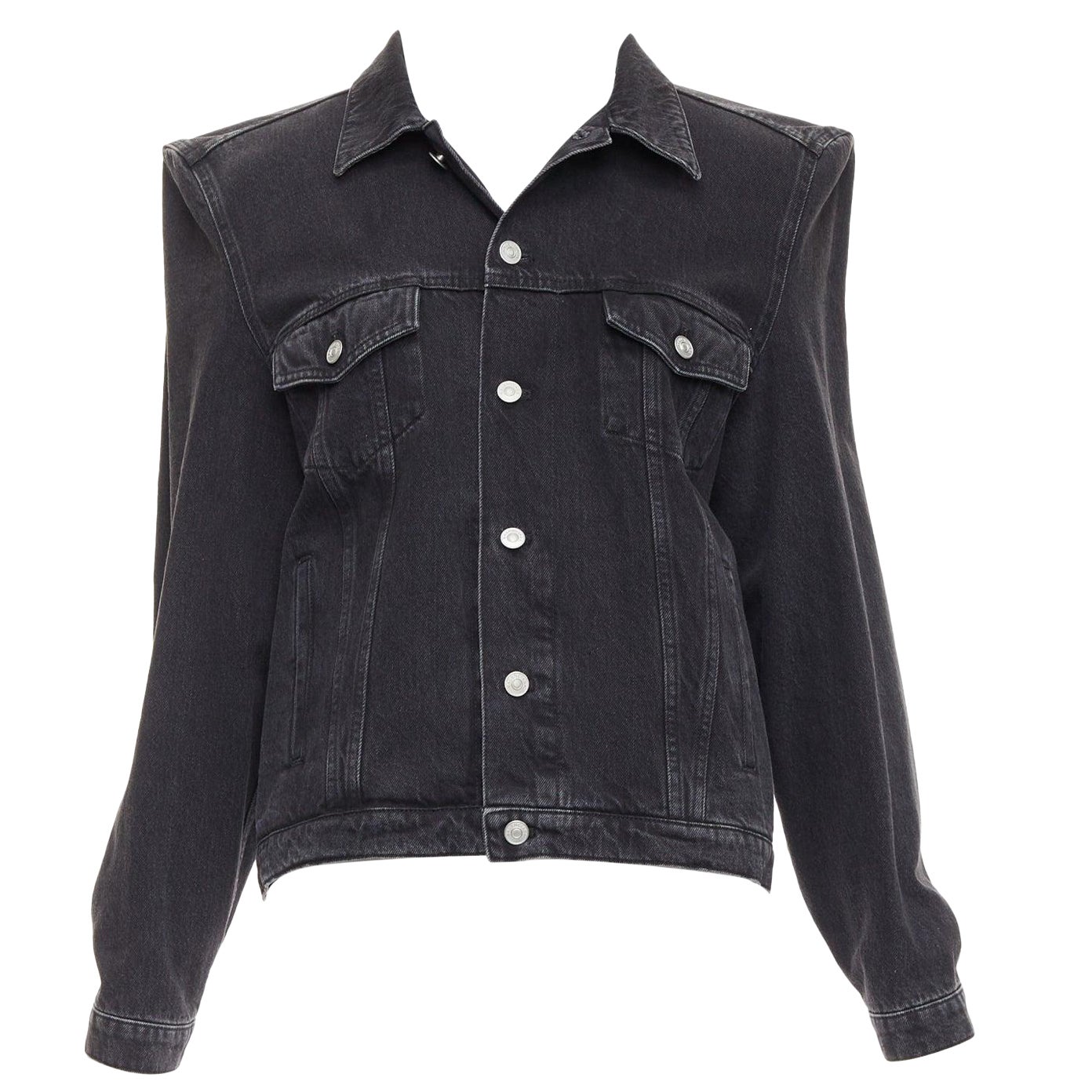 Balenciaga boxy denim jacket clearance