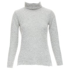 Club CLUB MONACO 100% Kaschmirgrauer Rollkragenpullover in Grau XS