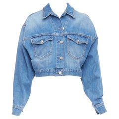 ISABEL MARANT ETOILE Veste courte boxy Tadia en jean bleu FR36 S