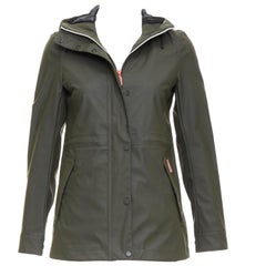HUNTER Original Greene & Greene & Greene gommato con zip bianca XXS