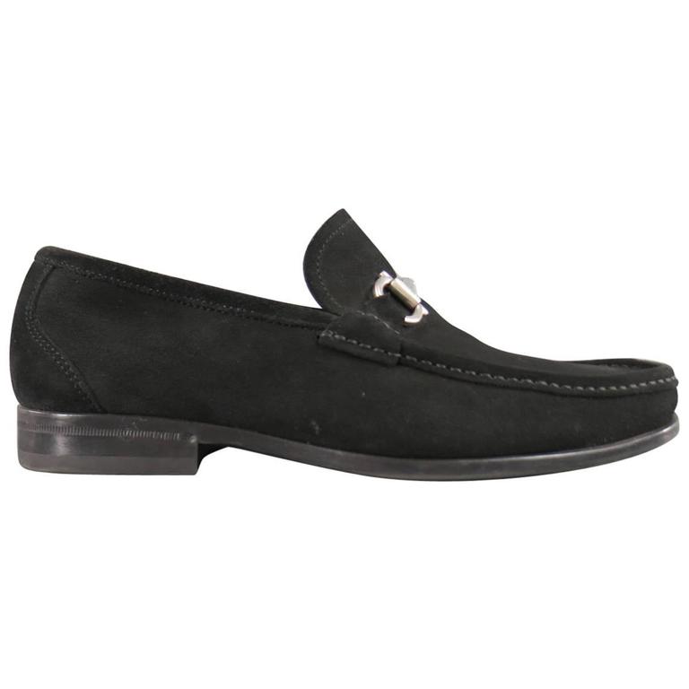 salvatore ferragamo trifoglio patent gancini horsebit loafers