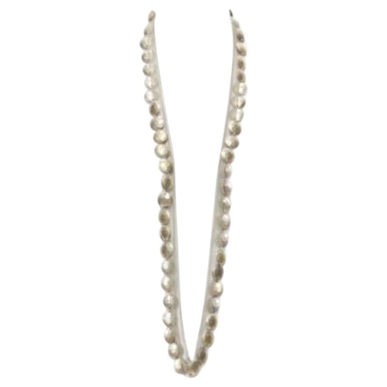 LANVIN ALBER ELBAZ gold hammered coins mesh ribbon embellished long necklace