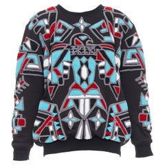 KTZ Metallic Eagle graphic tufted geometric pattern pullover