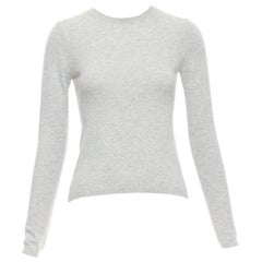 THEORY 100% cashmere grey long sleeve crew neck sweater XS