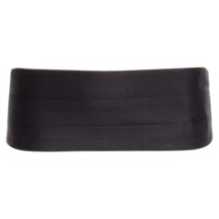 MAISON MARGIELA 2011 black 100% silk cumberband elastic belt