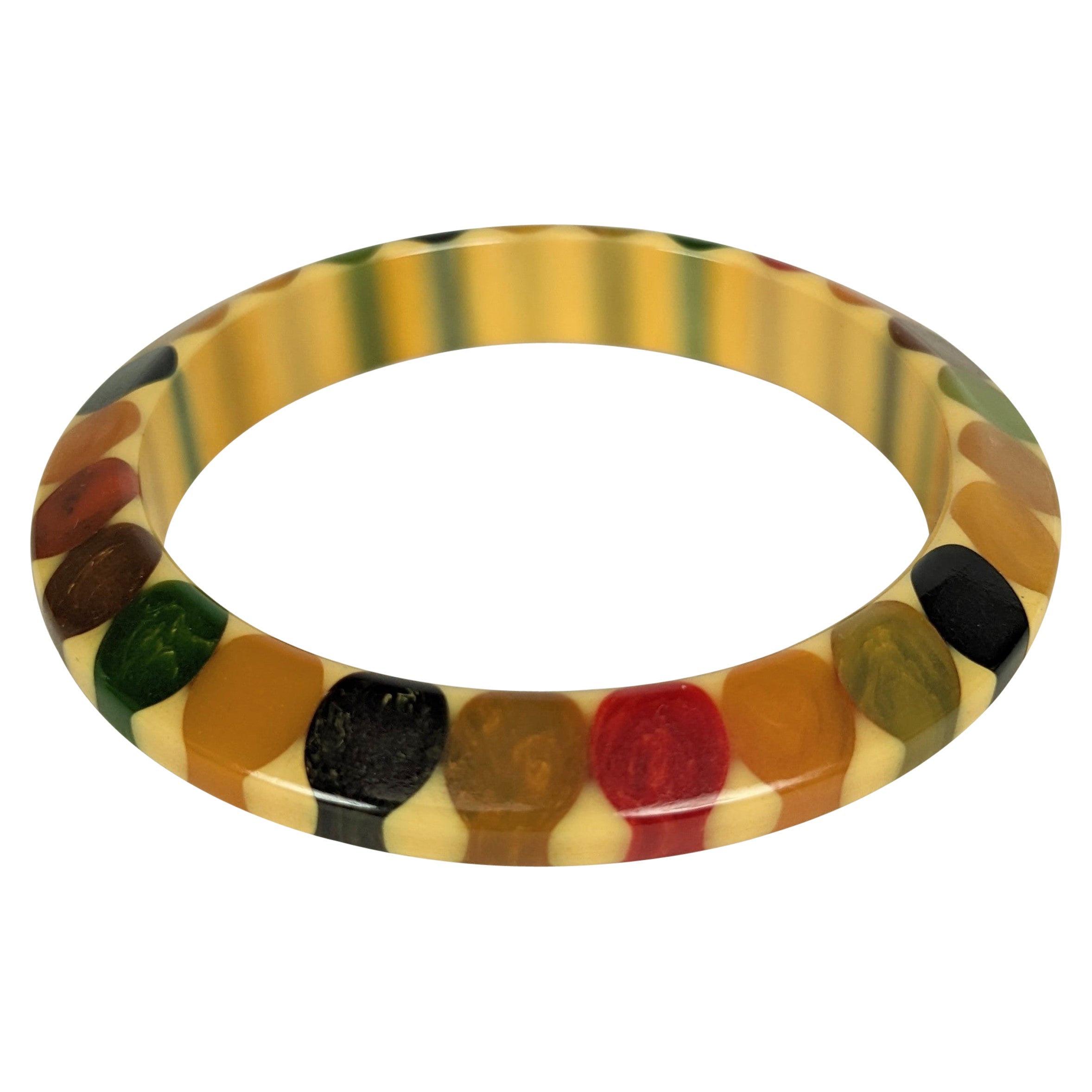 Bracelet nœud papillon en bakélite Art Déco, Belle Kogan en vente