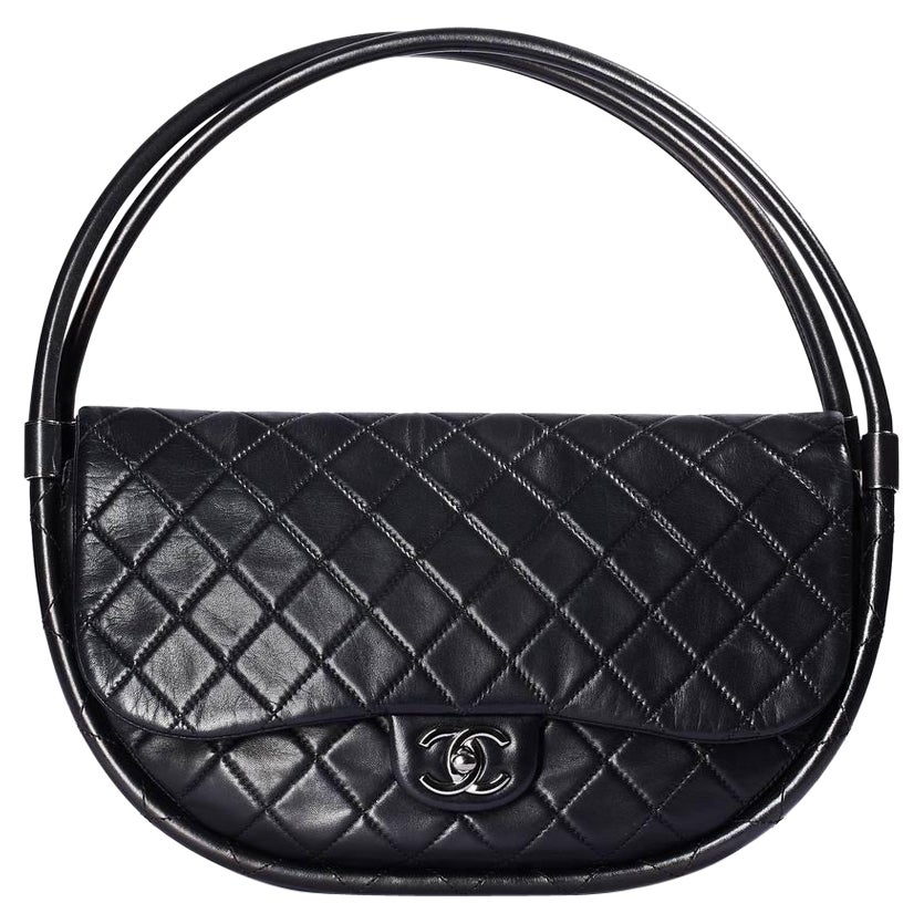 Borsa a Spalla  Chanel Hula Hoop Nera For Sale